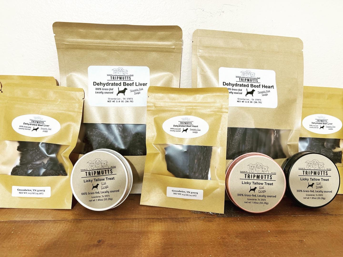 Lickable Dog Treat Grass-fed Beef Dehydrated