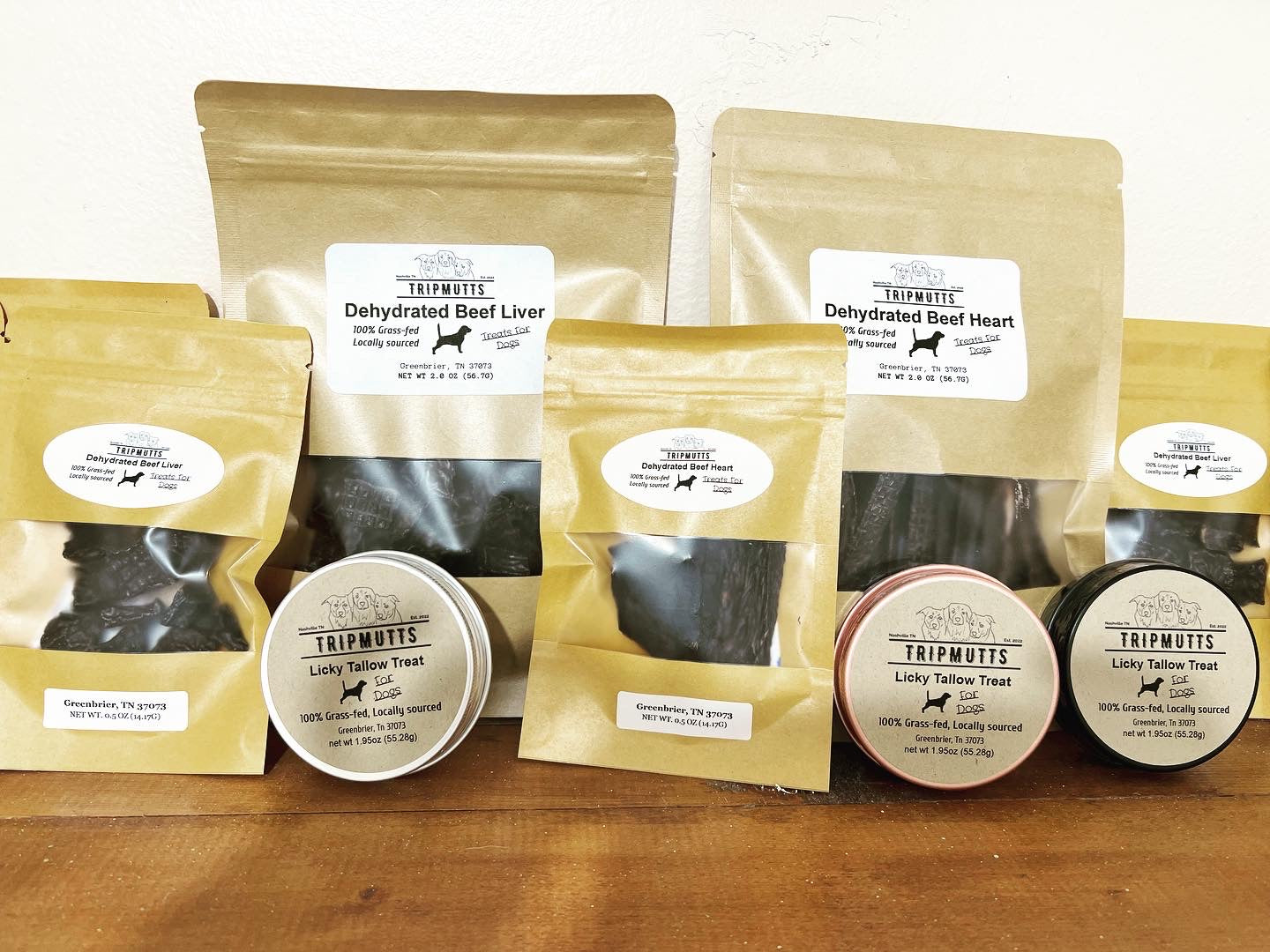 Lickable Dog Treat Grass-fed Beef Dehydrated